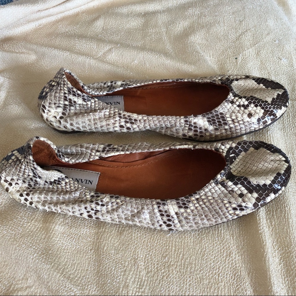 Lanvin python ballerina flats. - Picture 3 of 6